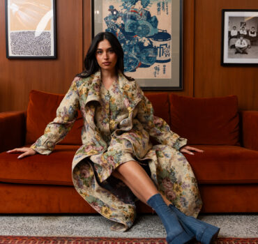 Floral Set ( Coat&Dress) التسليم خلال ٧ ايام من تاريخ الطلب